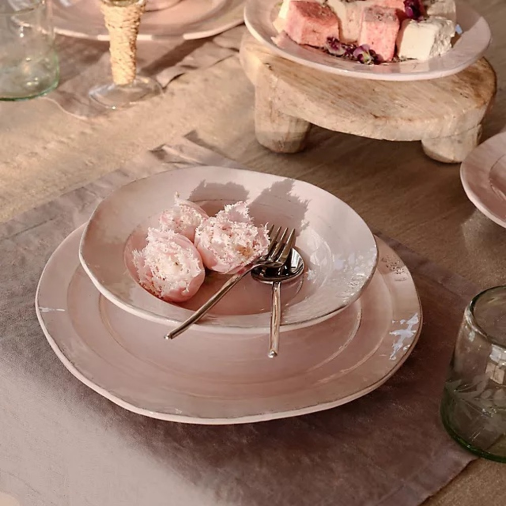 Anthropologie Glenna Pasta Bowls Pink